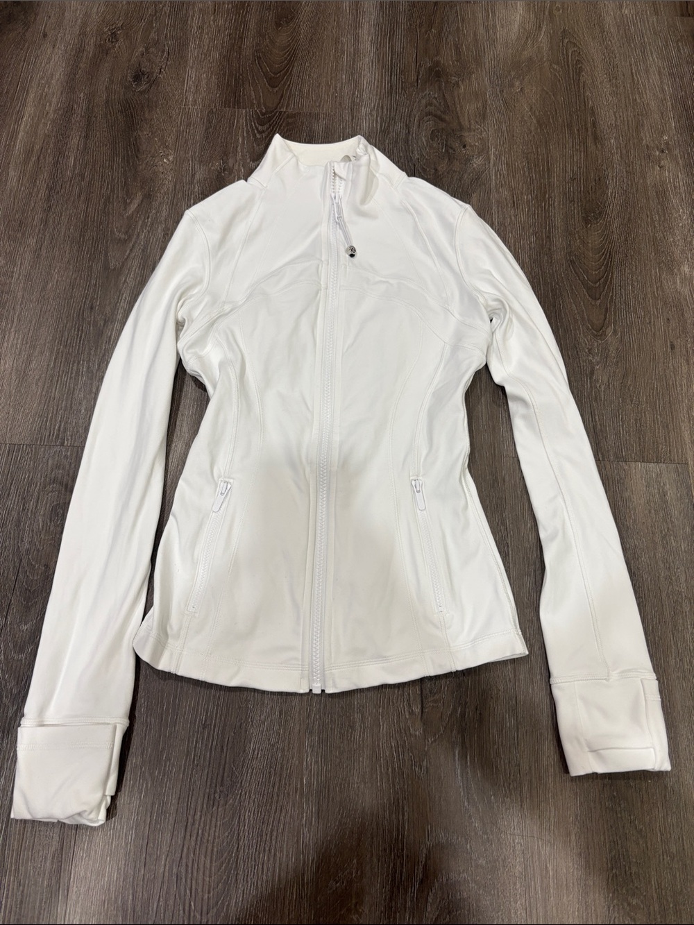 Women’s White Lightweight Zip-Up Utility Jacket